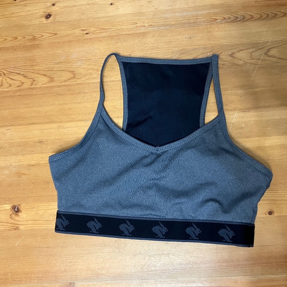 Rabbit Strappy Pocket Bra - Grey, Size S - Picture 1 of 7